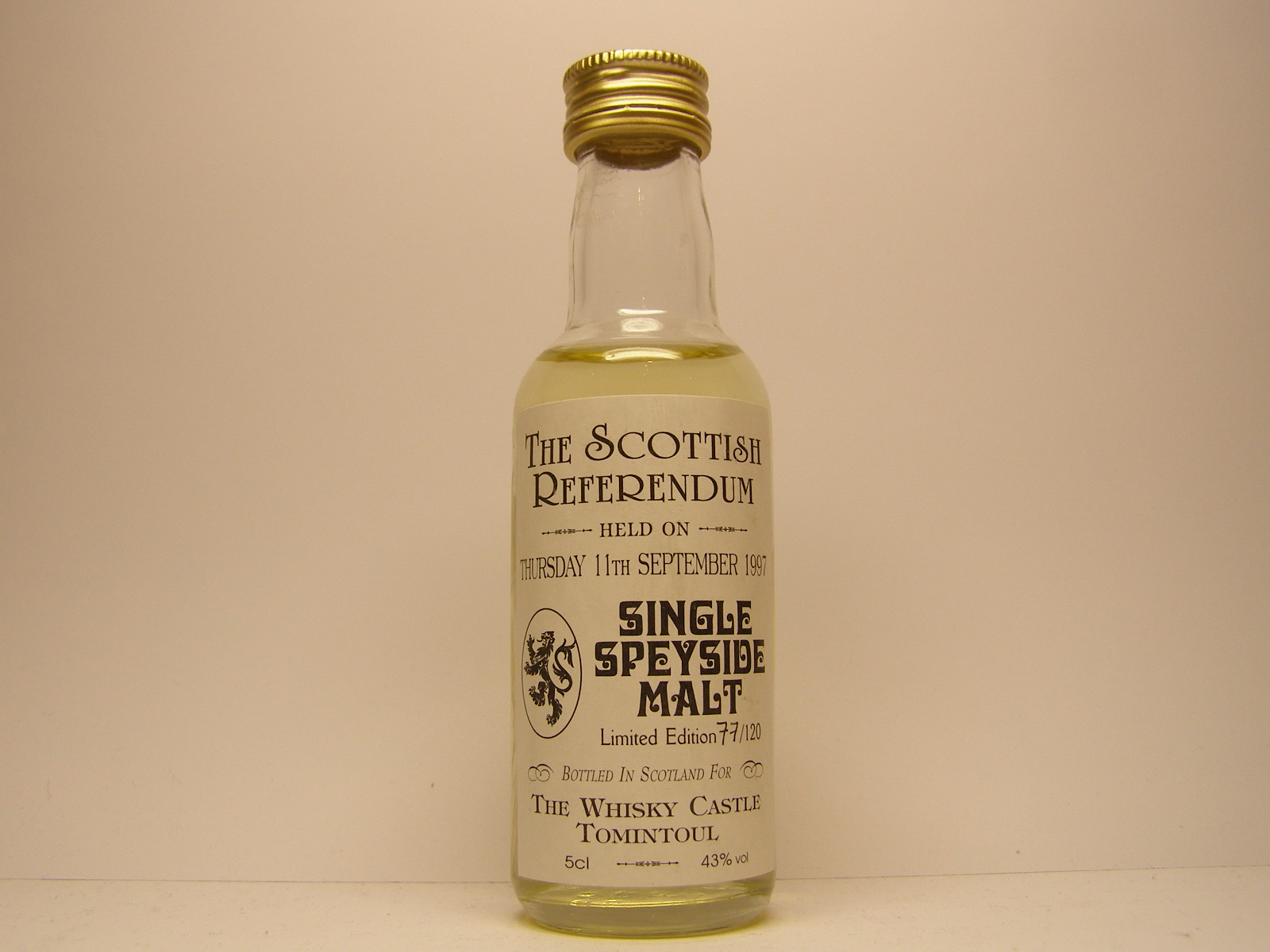 SCOTTISH REFERENDUM SSM 5cl 43%vol